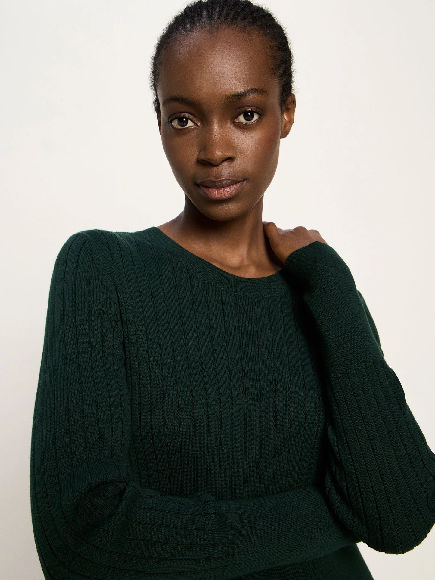 KNITTED DRESS (GOTS) - Forest