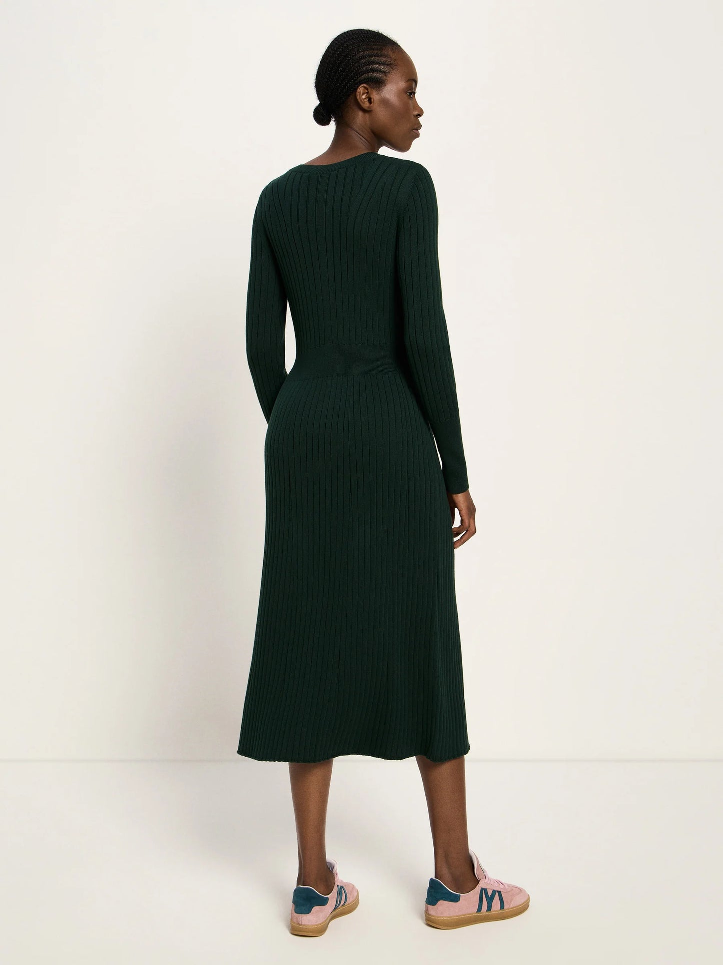 KNITTED DRESS (GOTS) - Forest