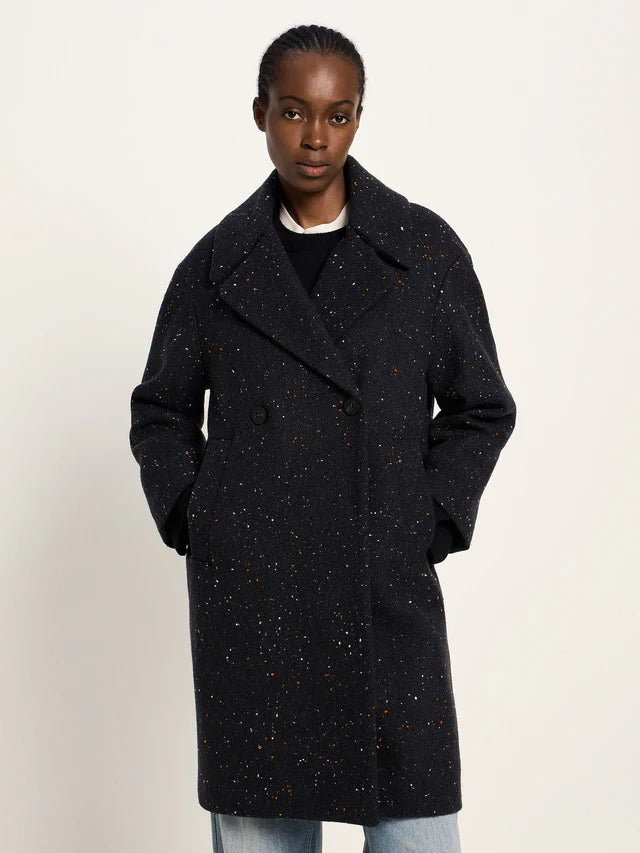 COAT made of virgin wool - Black