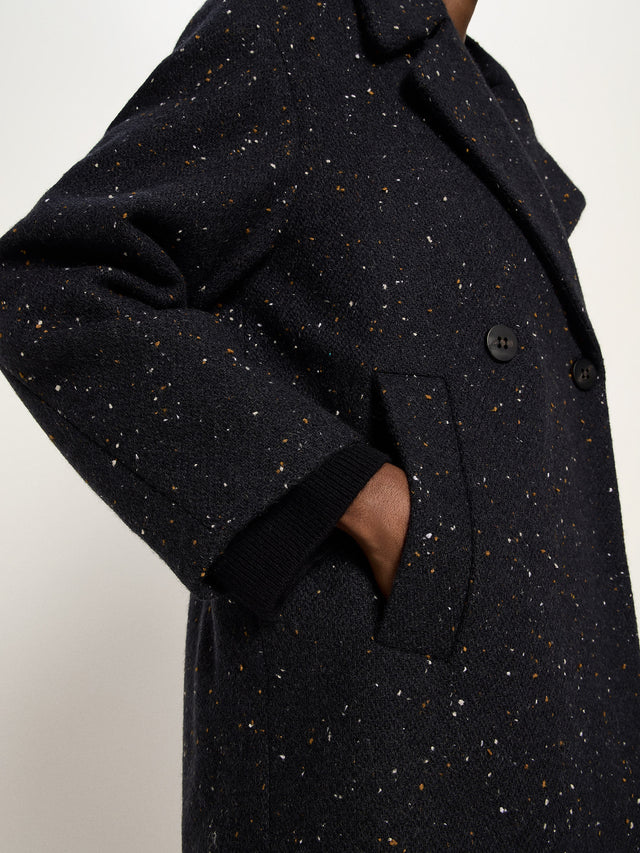 COAT made of virgin wool - Black