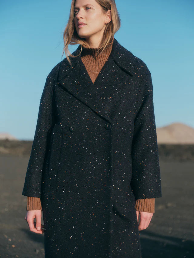 COAT made of virgin wool - Black