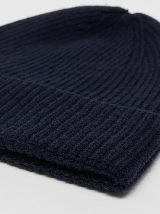 Hat made of Virgin Wool & Cashmere - Midnight