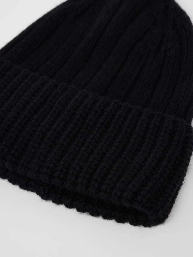 WOOL HAT (GOTS) - Black