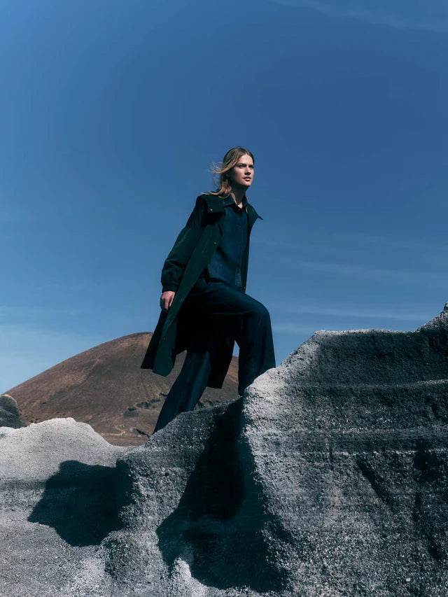 COATED COAT (GRS) - Forest