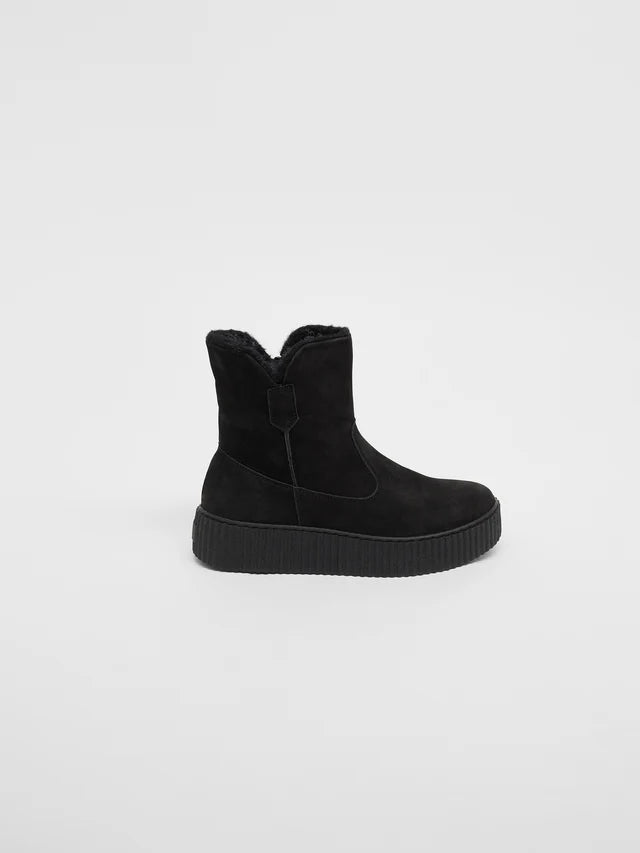 FUR BOOT - Black