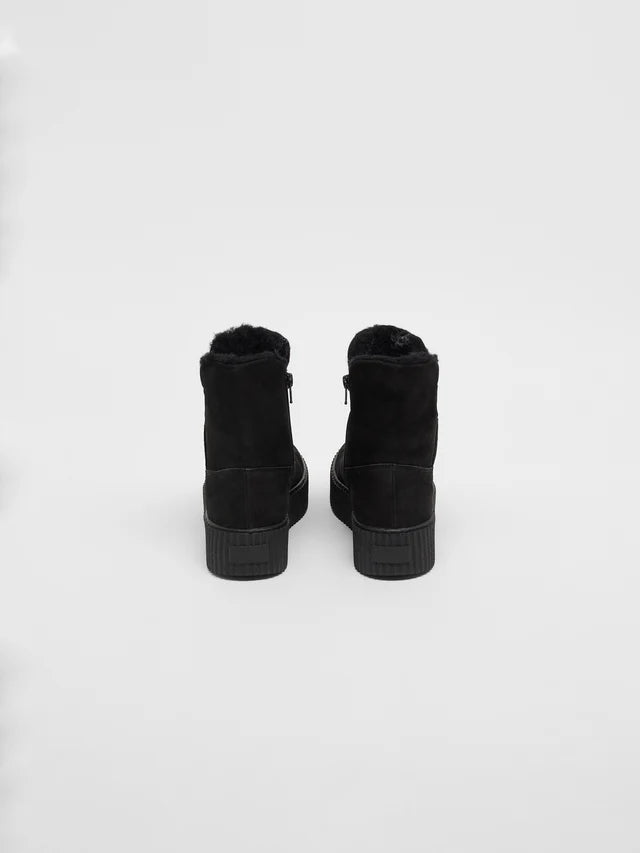 FUR BOOT - Black