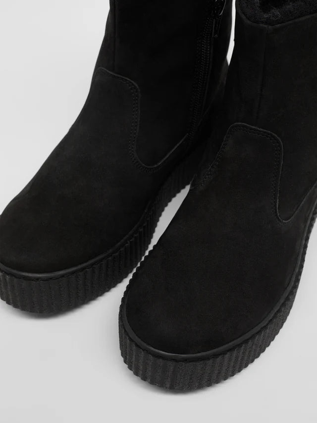 FUR BOOT - Black