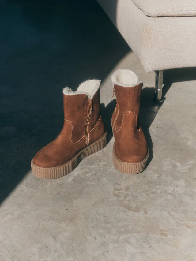 FUR BOOT - Cinnamon