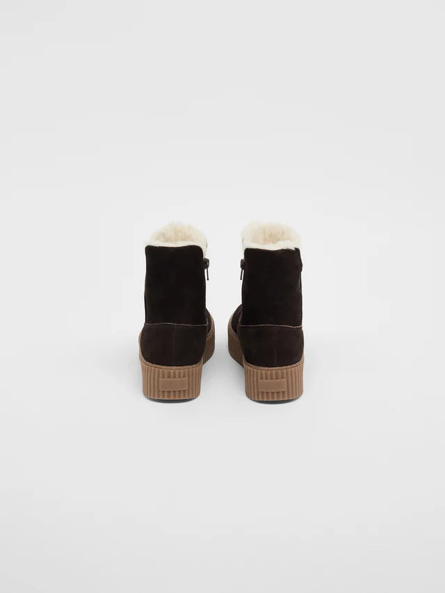 FUR BOOT - Dark Brown