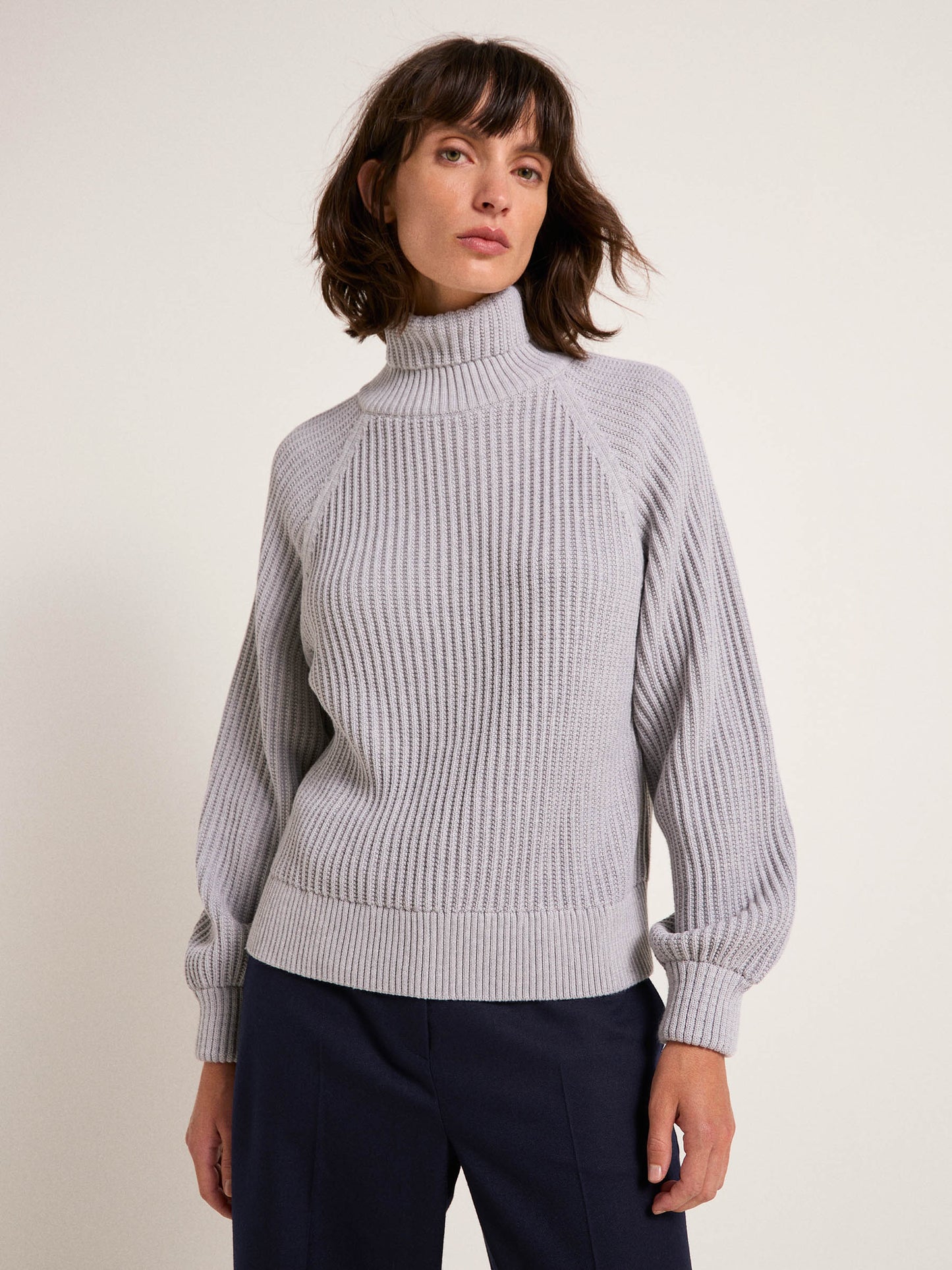 Chunky Sweater GOTS - Grey Melange