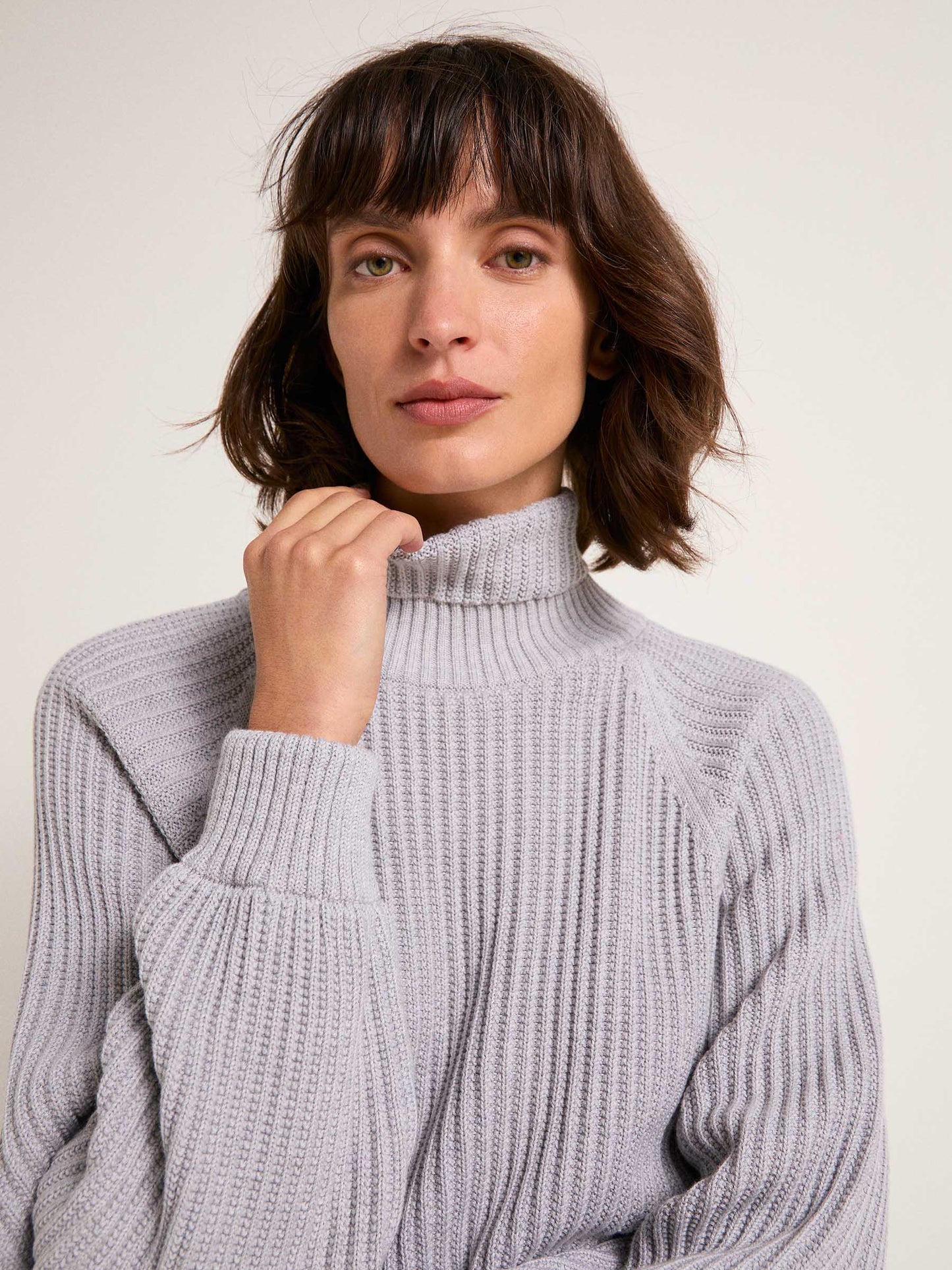 Chunky Sweater GOTS - Grey Melange