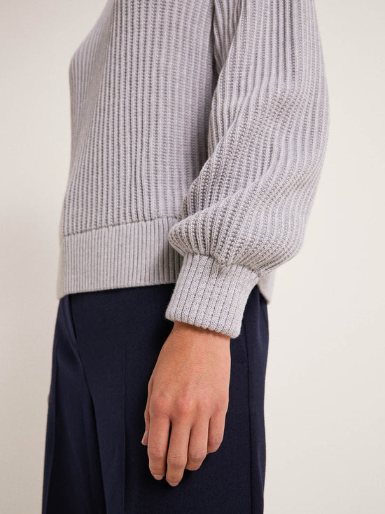 Chunky Sweater GOTS - Grey Melange