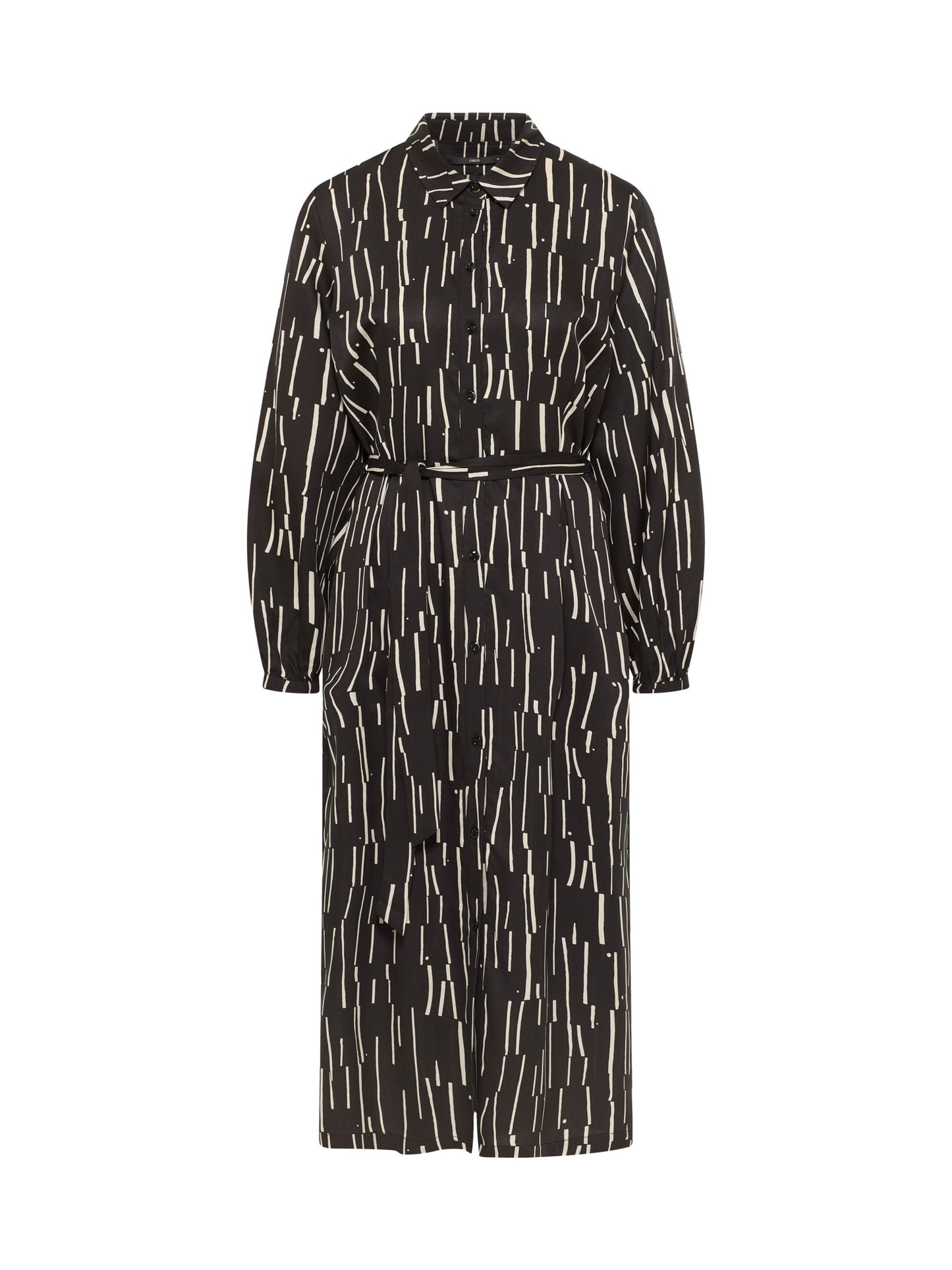 Midi Dress - Print Irregular Black