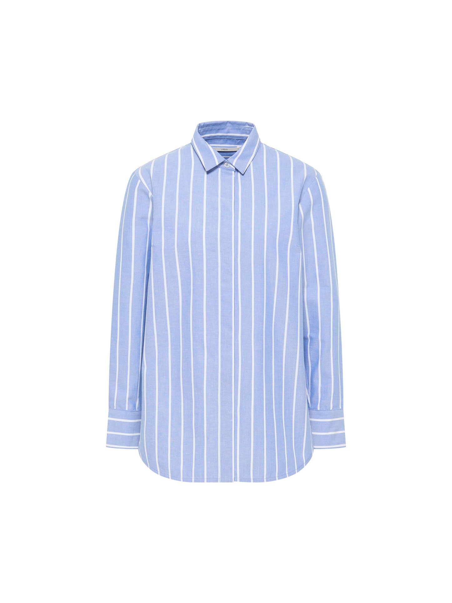 Striped Shirt GOTS - Dark Zen Blue