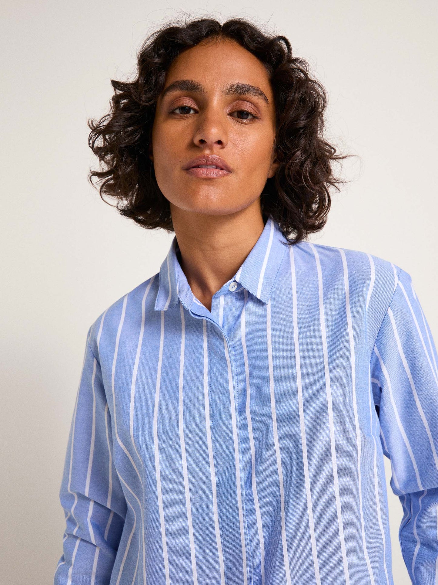 Striped Shirt GOTS - Dark Zen Blue