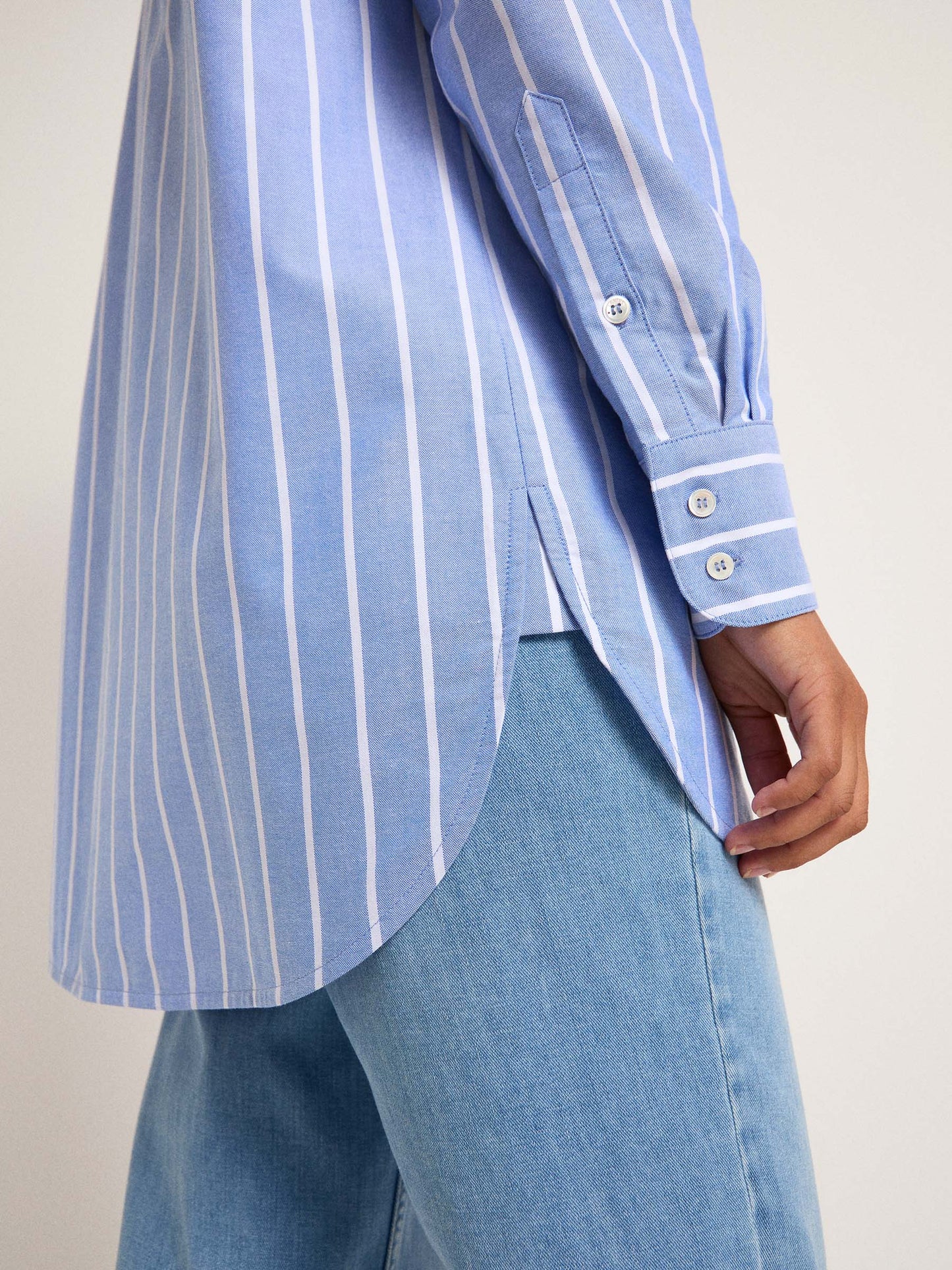 Striped Shirt GOTS - Dark Zen Blue