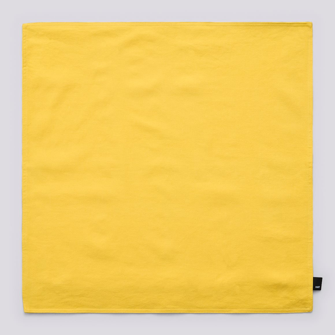 LINEN CUSHION COVER - 60 X 60 - LEMON YELLOW