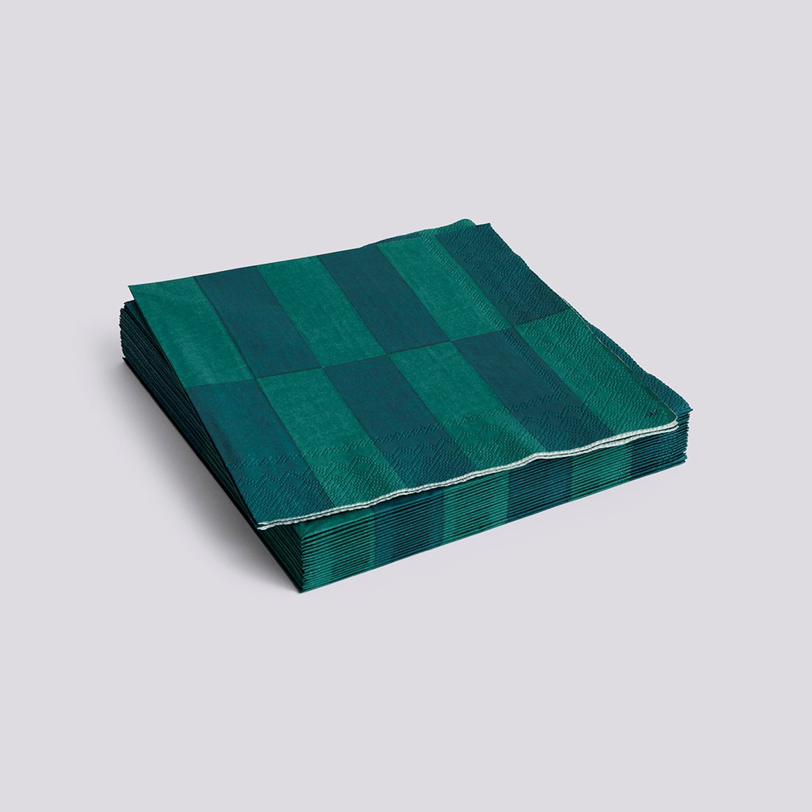 PATTERN NAPKINS - SET OF 20 DINNER - GREEN & DARK GREEN