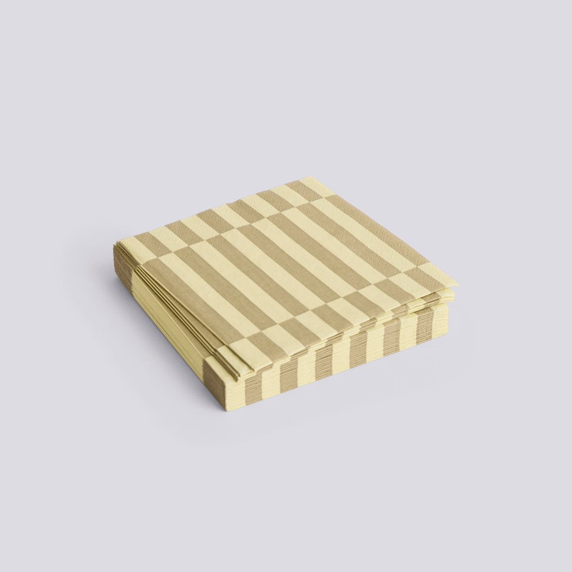 PATTERN NAPKINS - SET OF 20 LUNCH - CREAM & SAND PILLAR STRIPE