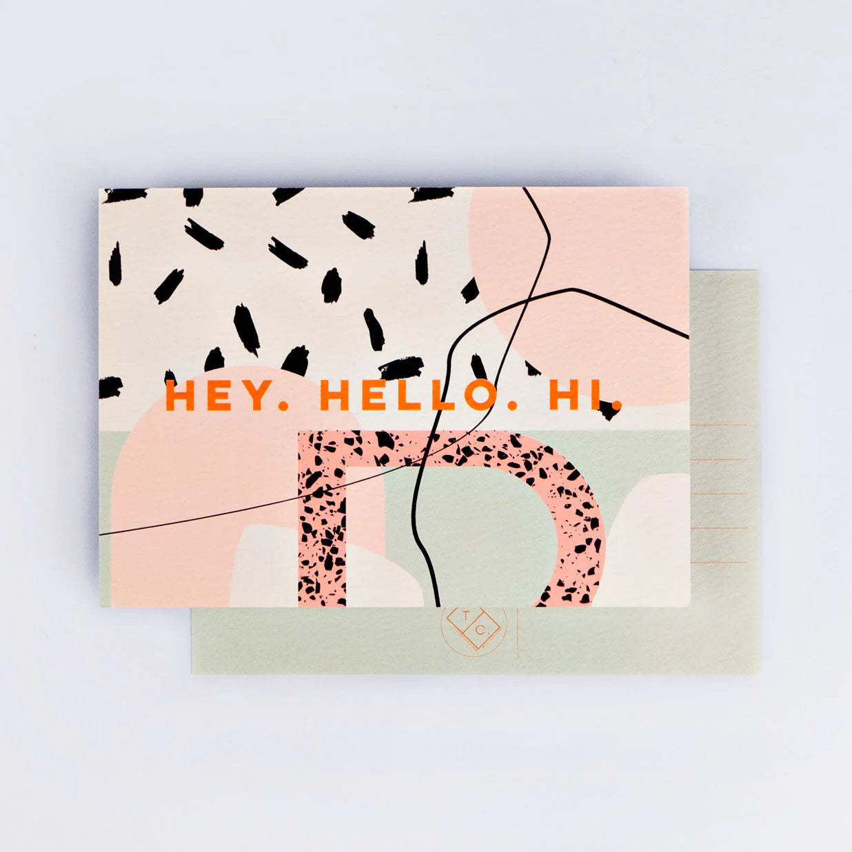 New York Postcard - HEY HELLO HI