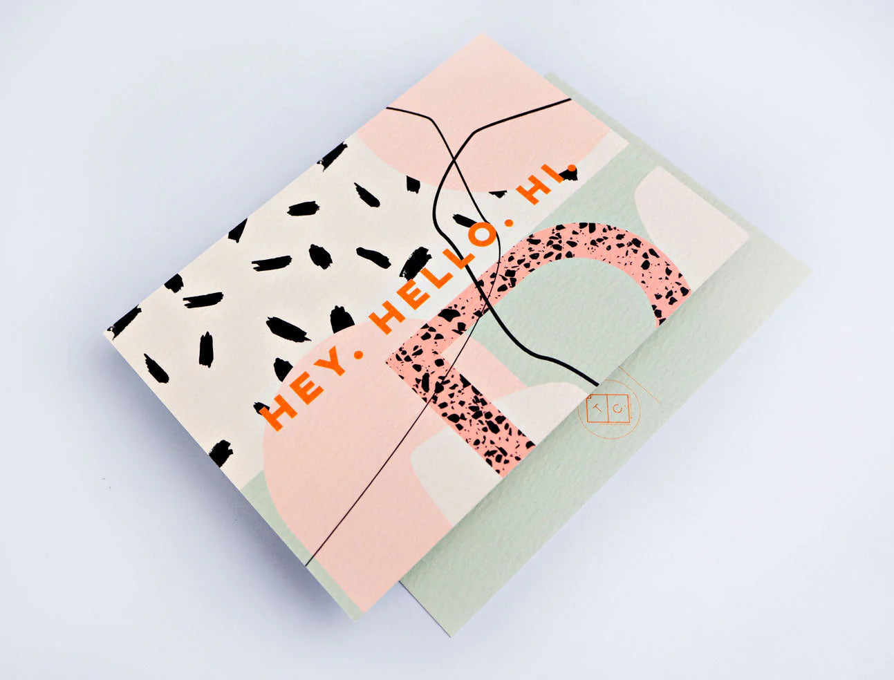 New York Postcard - HEY HELLO HI