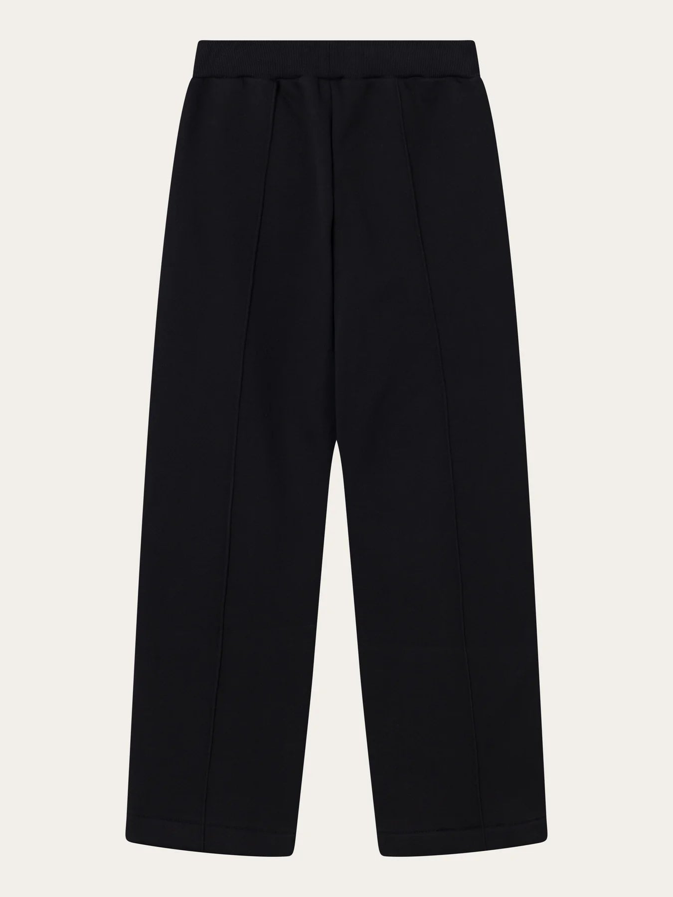 POSEY Wide High-Rise Sweat Elastic Waistband Pants -  Black Jet