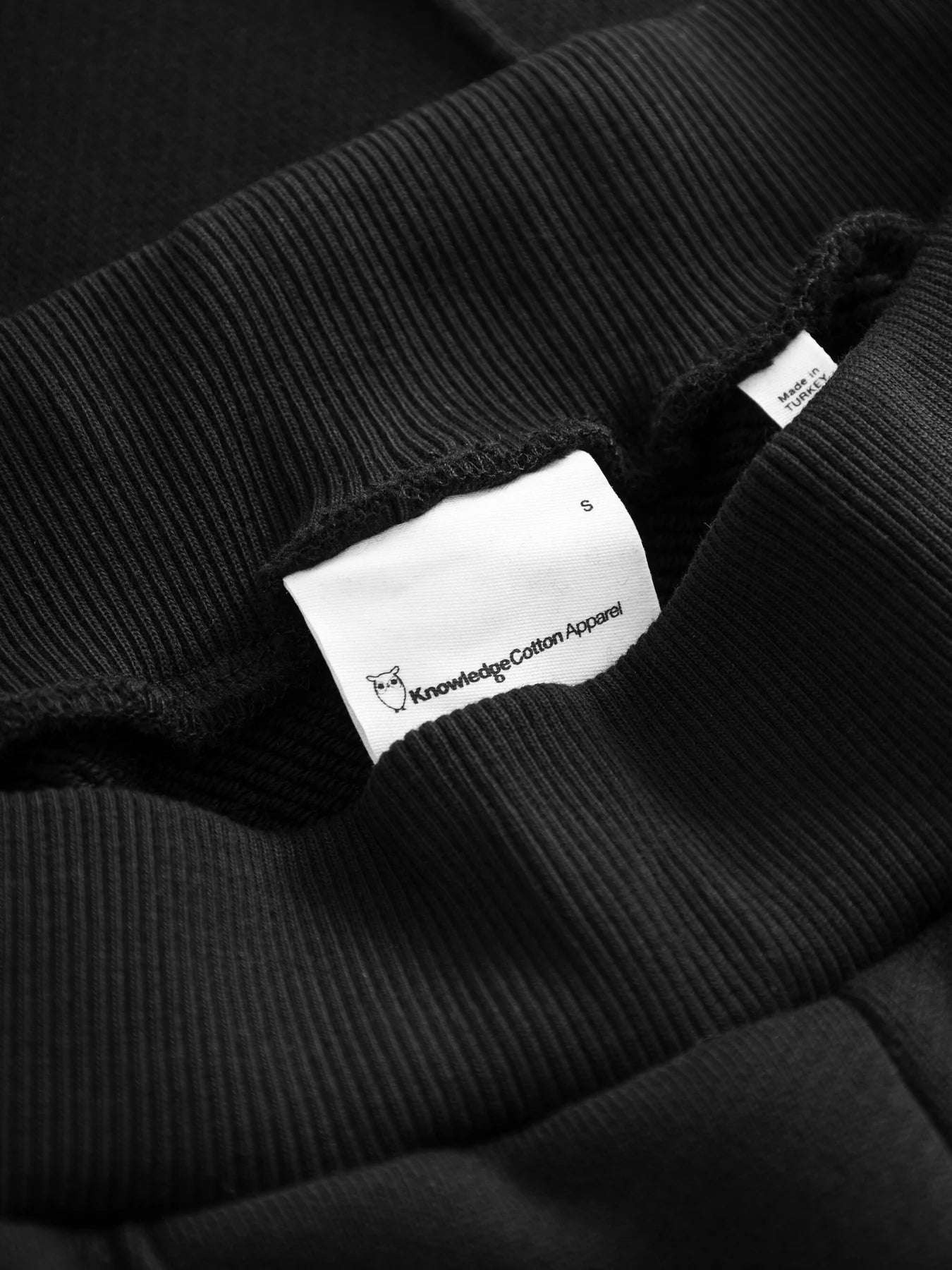 POSEY Wide High-Rise Sweat Elastic Waistband Pants -  Black Jet
