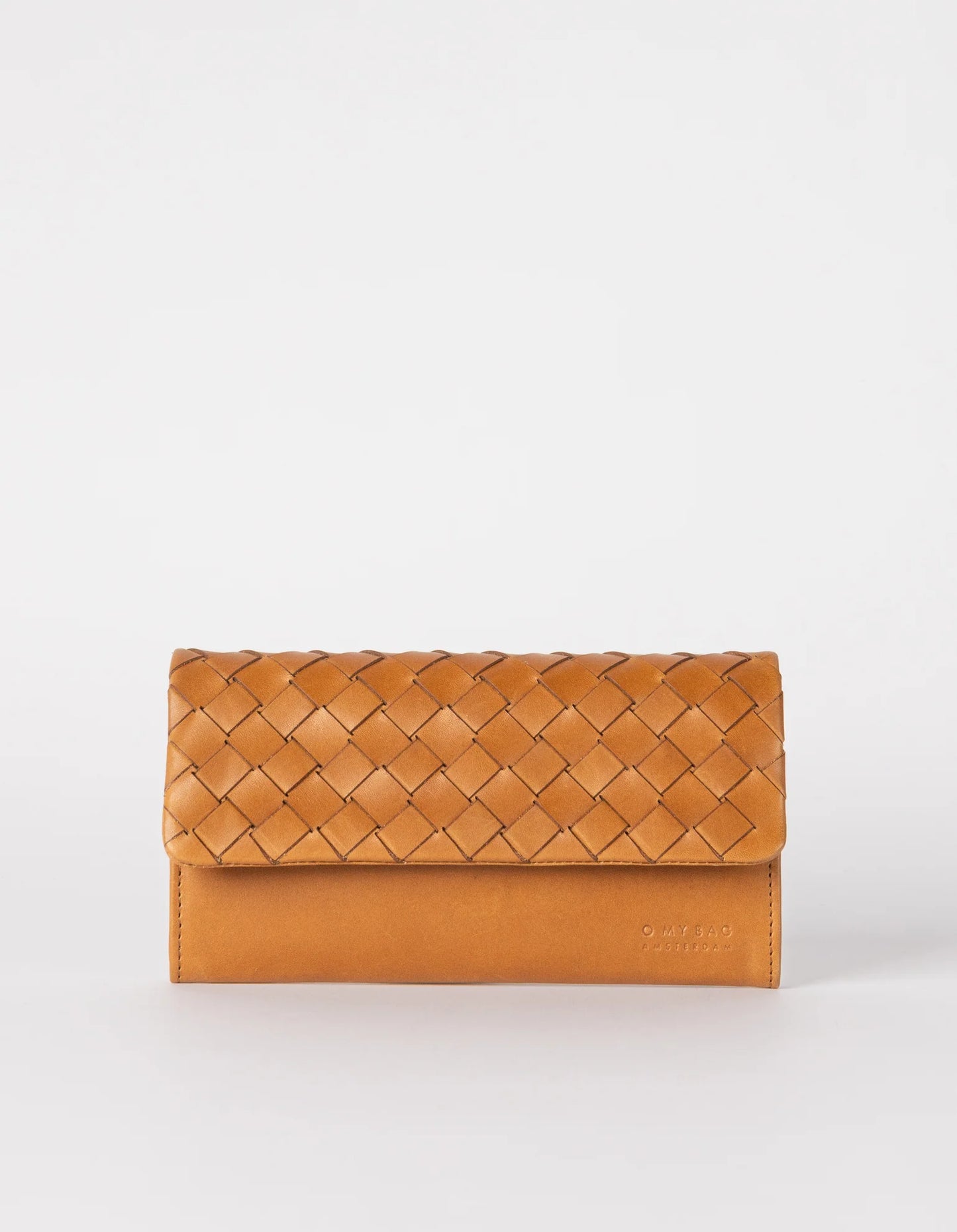 Pau's Pouch - Cognac Woven Classic Leather