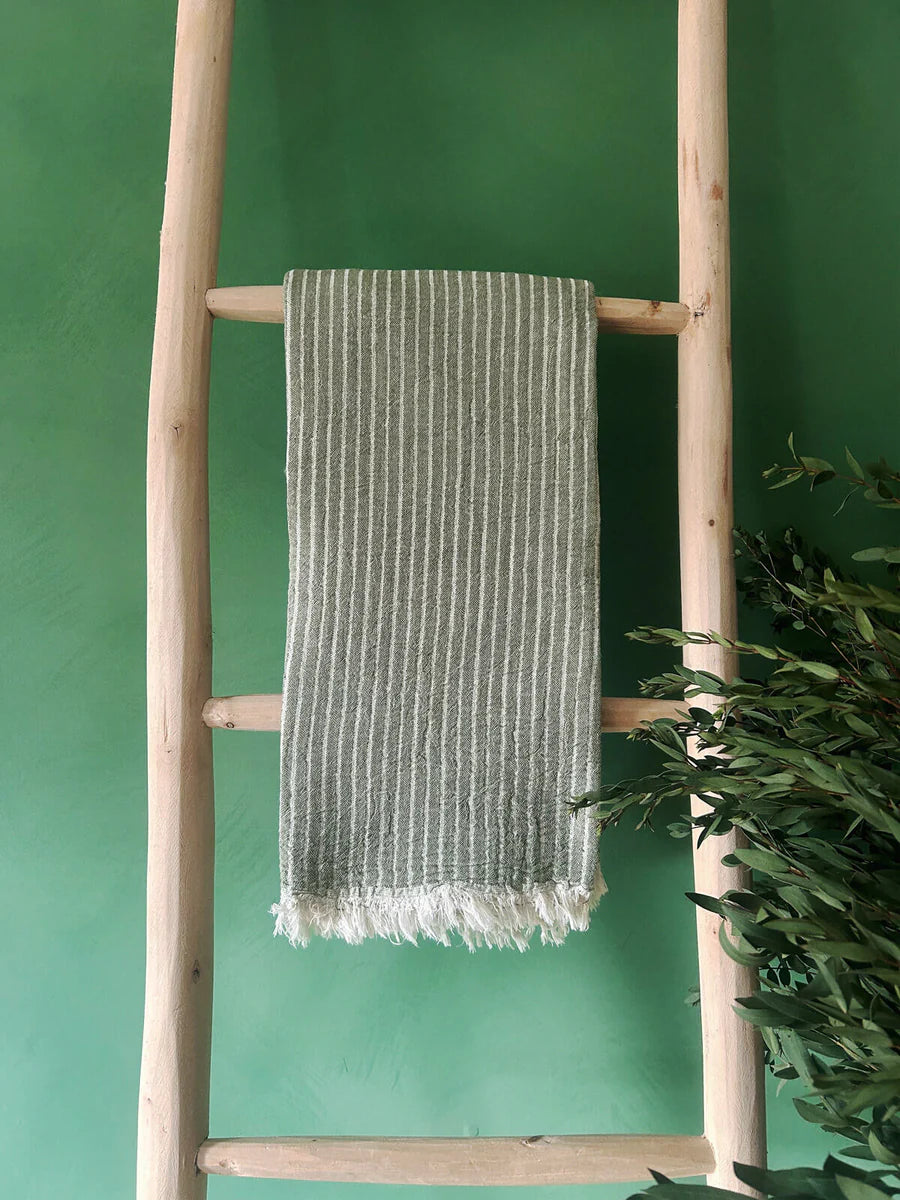 PORTOBELLO HAMMAM TOWEL - OLIVE
