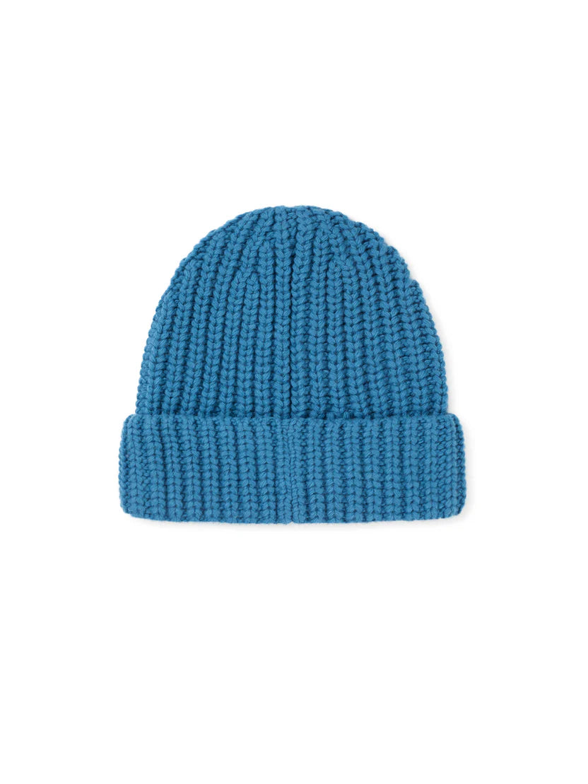 Ribbed Beanie - Ocean