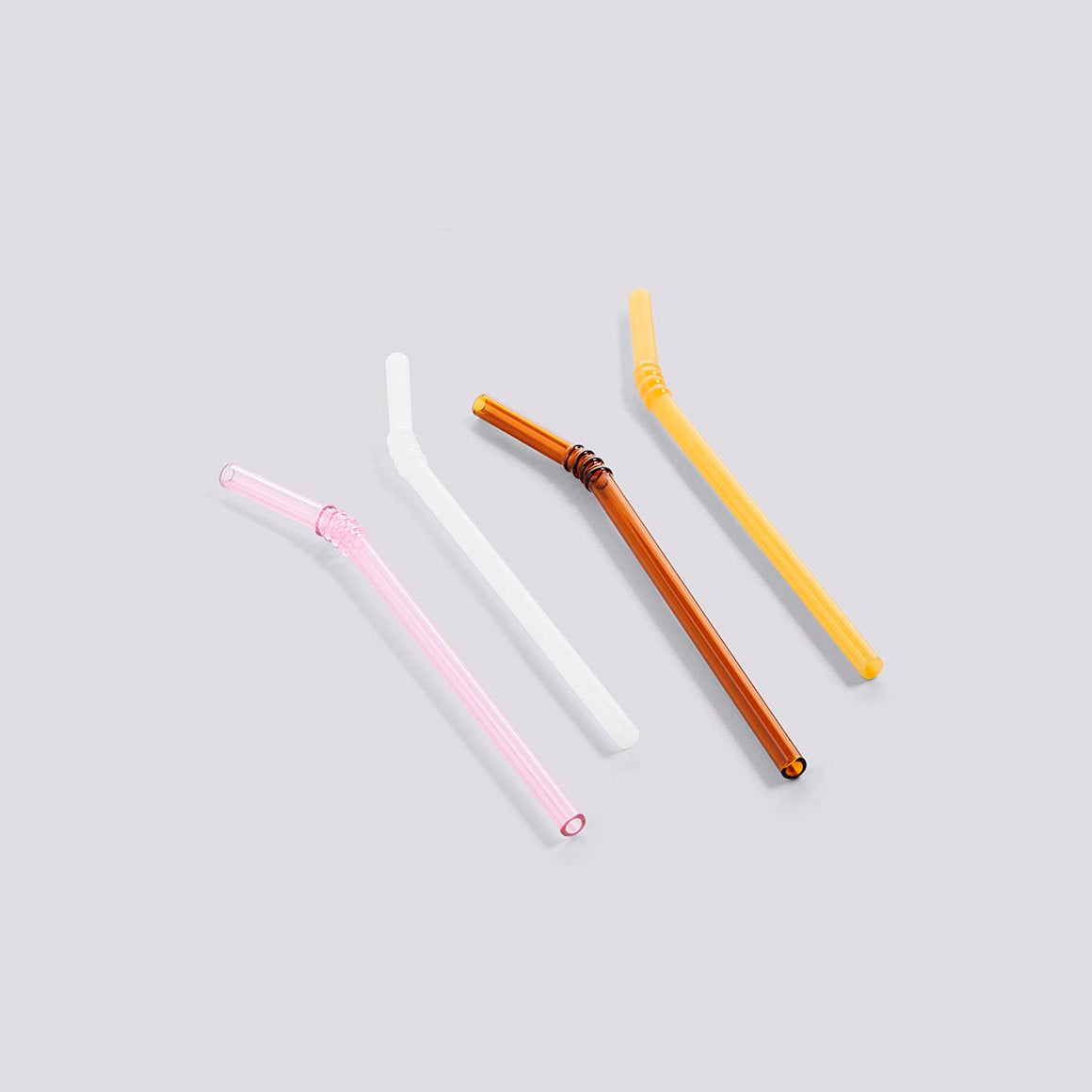 SIP - SWIRL STRAW SET OF 4 - OPAQUE MIX
