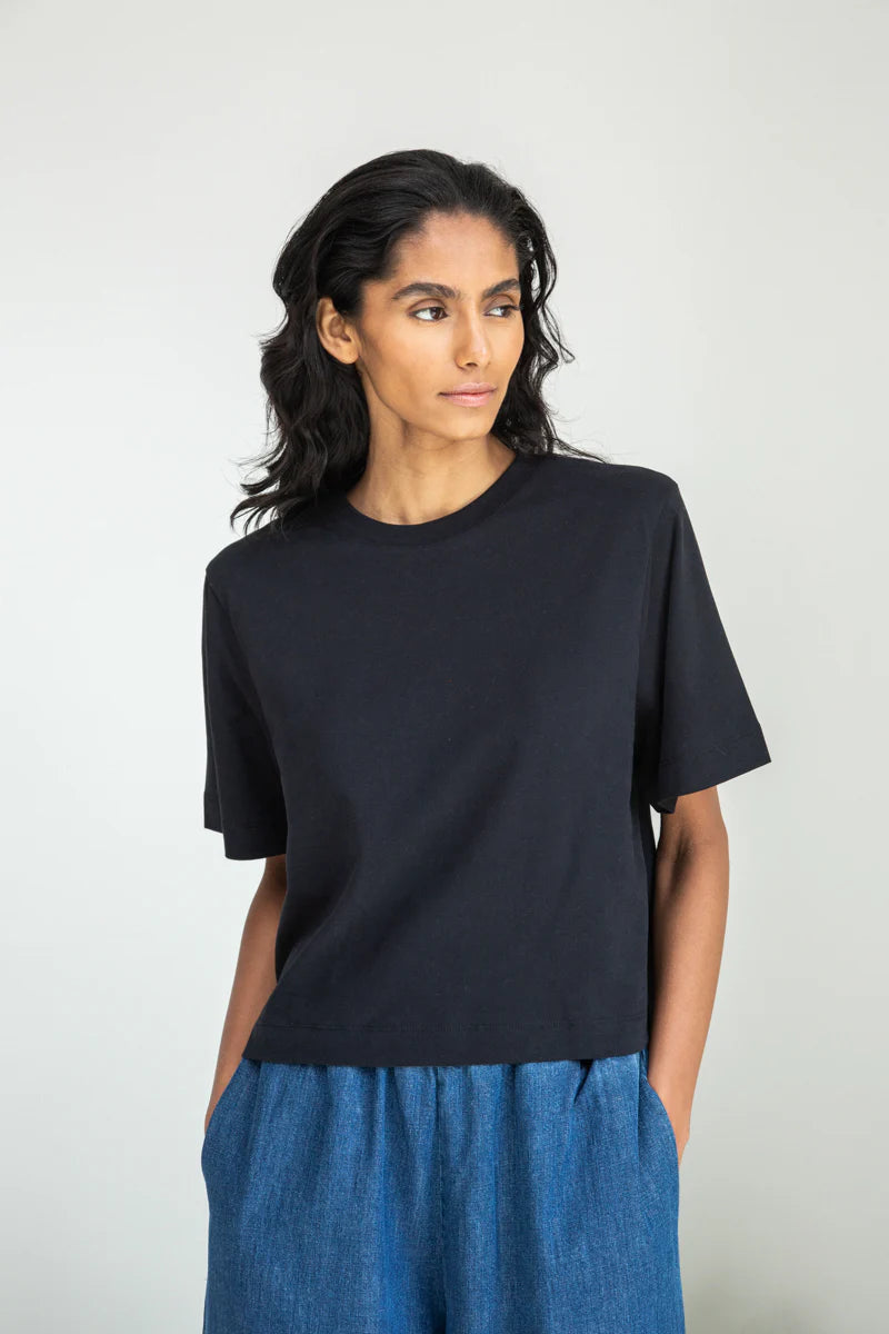 Bay Organic Cotton Top - Black