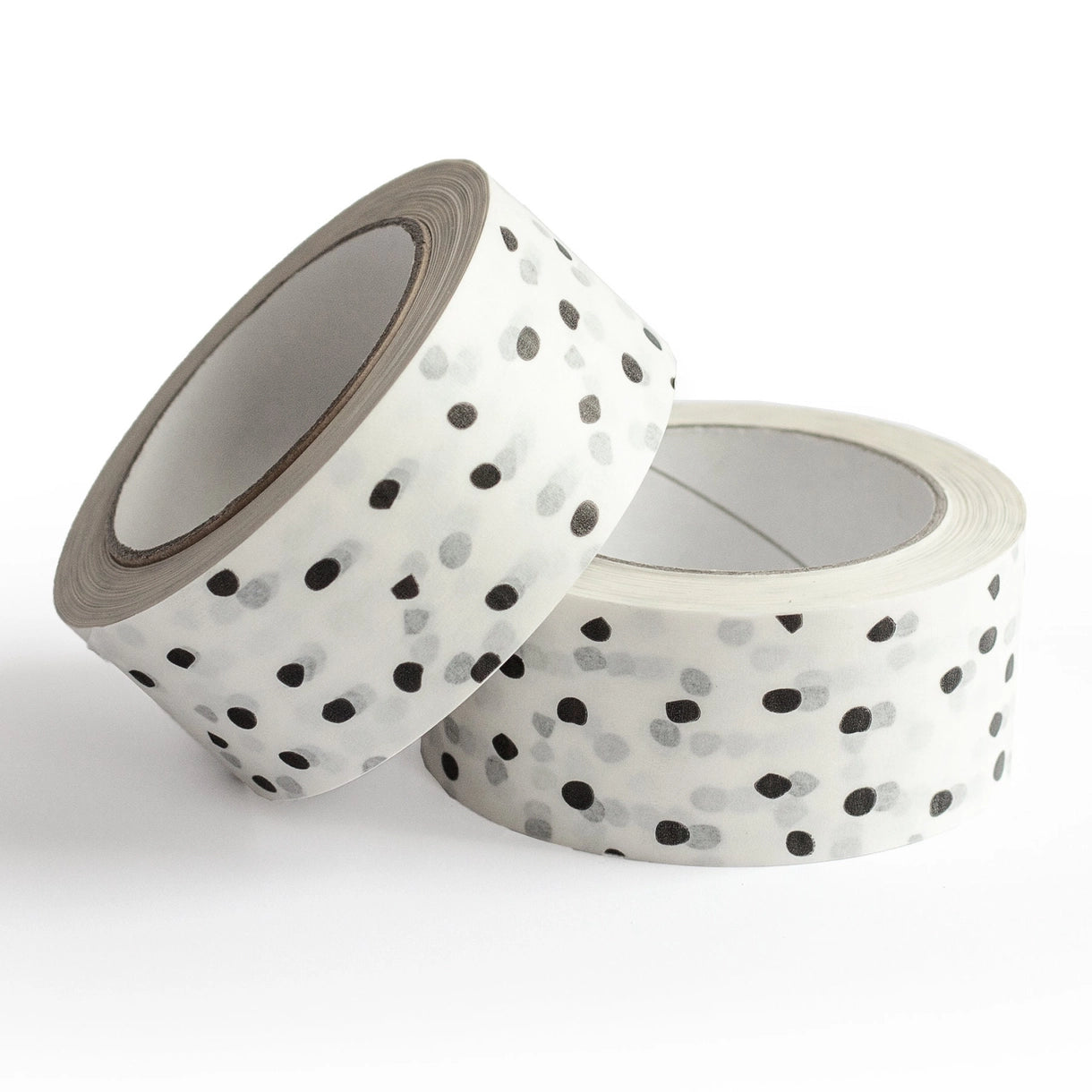 White Packing Tape - Printed Polka Dot