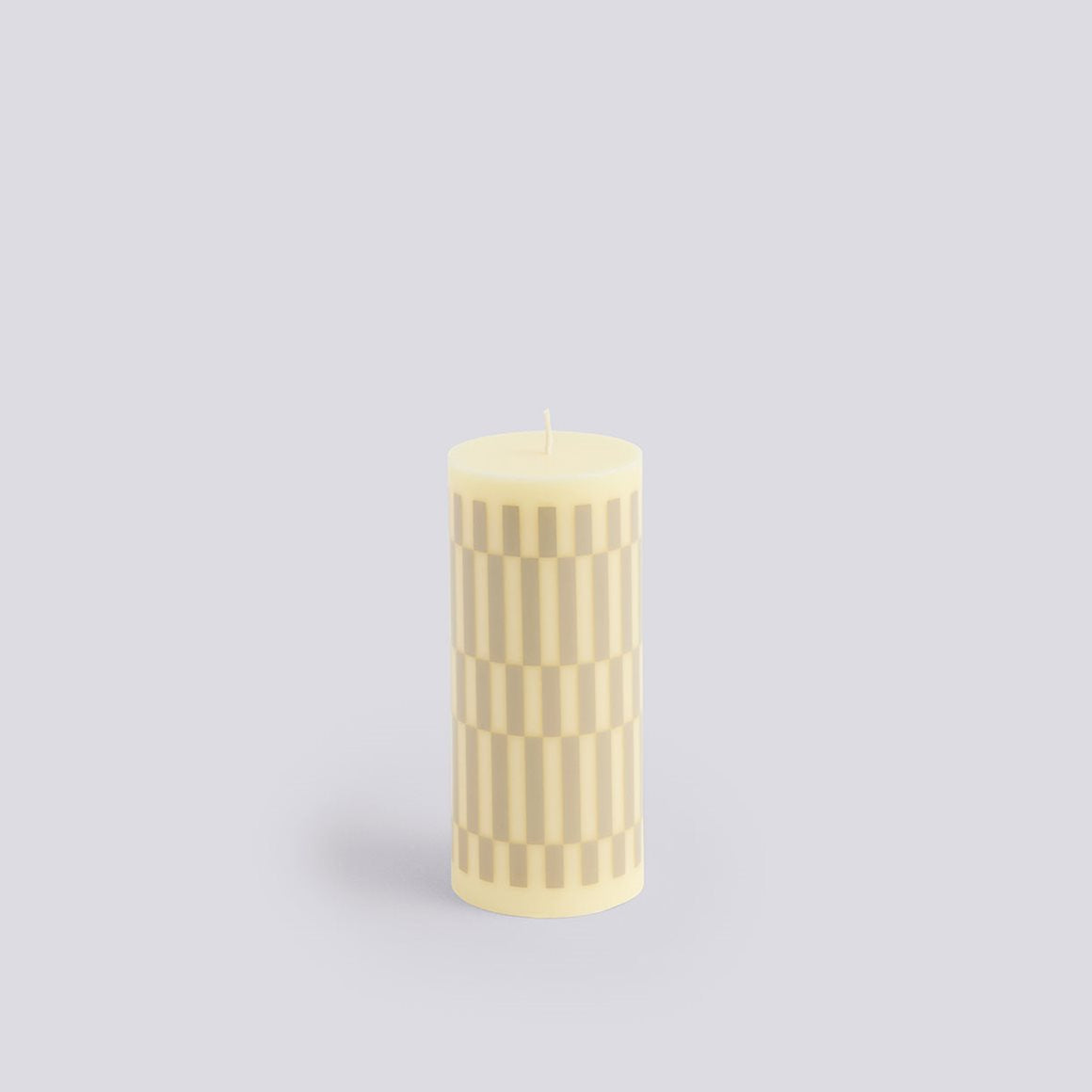 COLUMN CANDLE - SMALL - CREAM & SAND