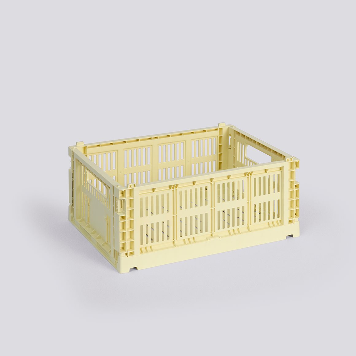HAY COLOUR CRATE - MEDIUM - LIGHT YELLOW