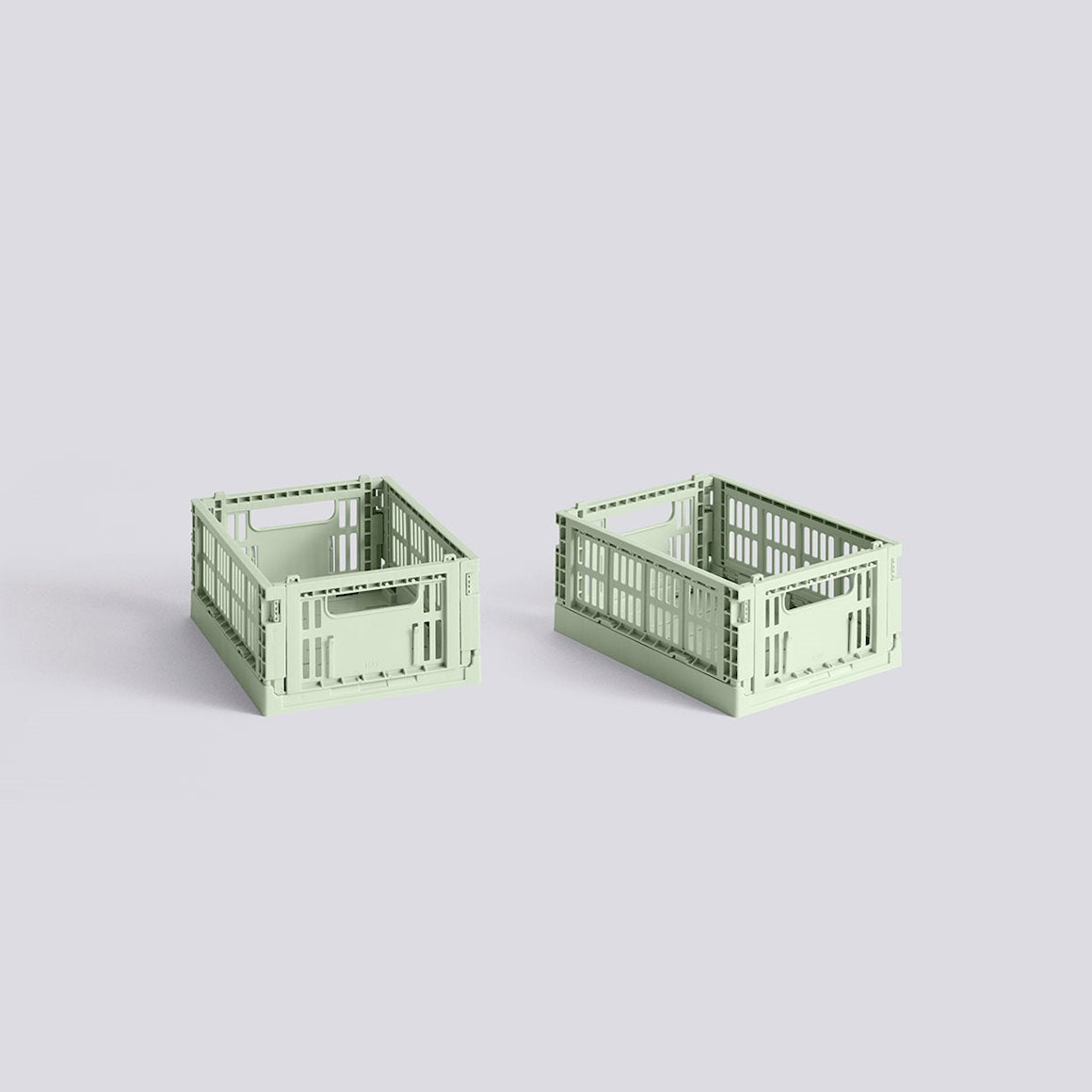 HAY COLOUR CRATE MINI - SET OF 2 -  MINT
