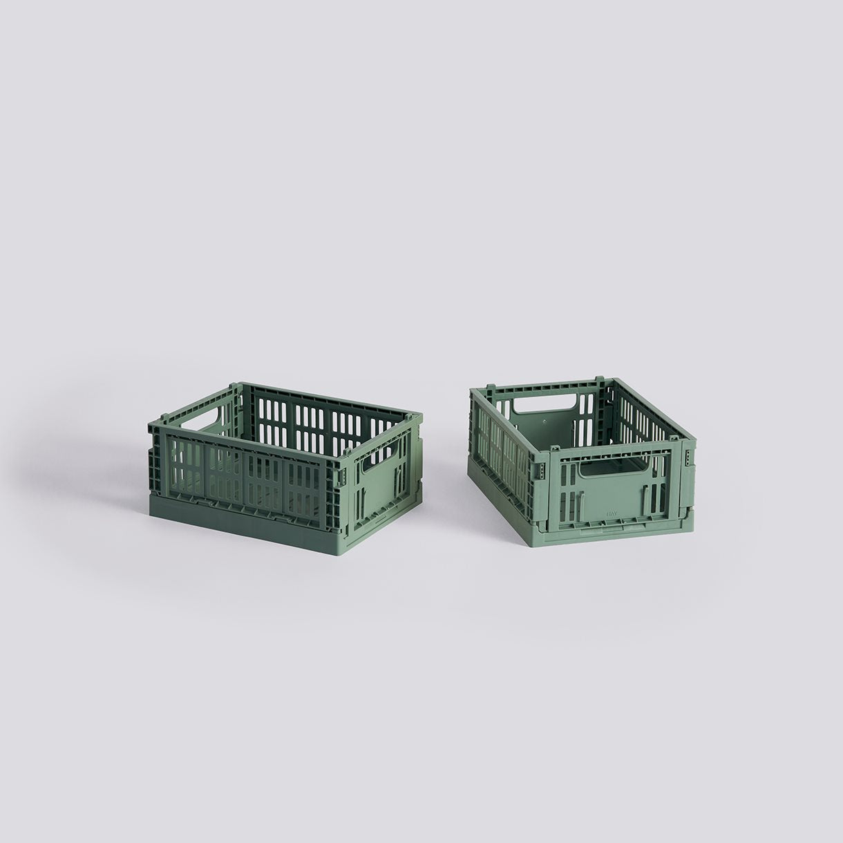 HAY COLOUR CRATE MINI - SET OF 2 - SAGE GREEN