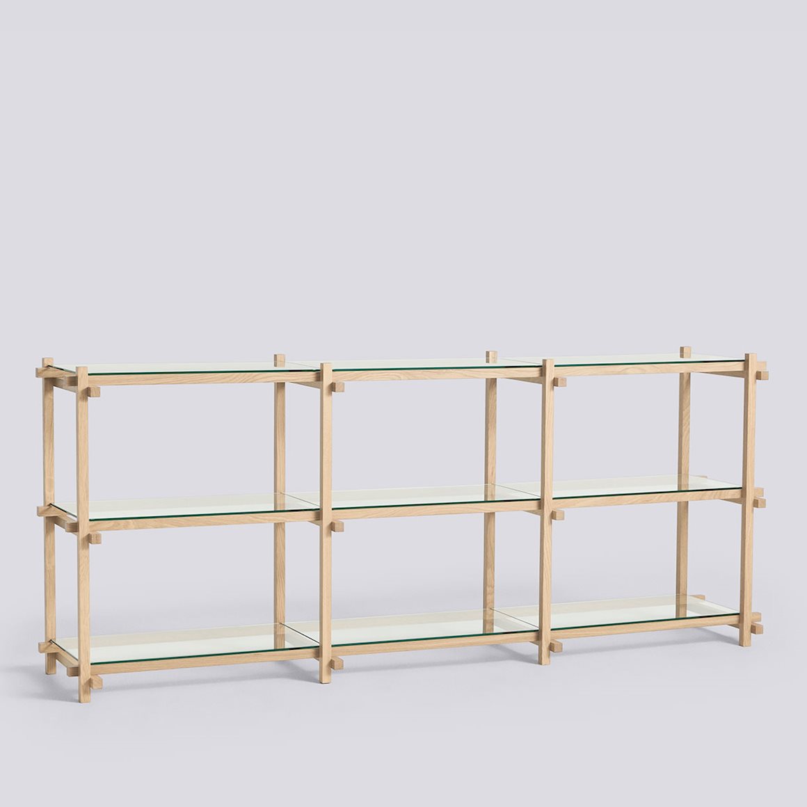 WOODY SHELVING SOAPED OAK FRAME 2.0 - LOW