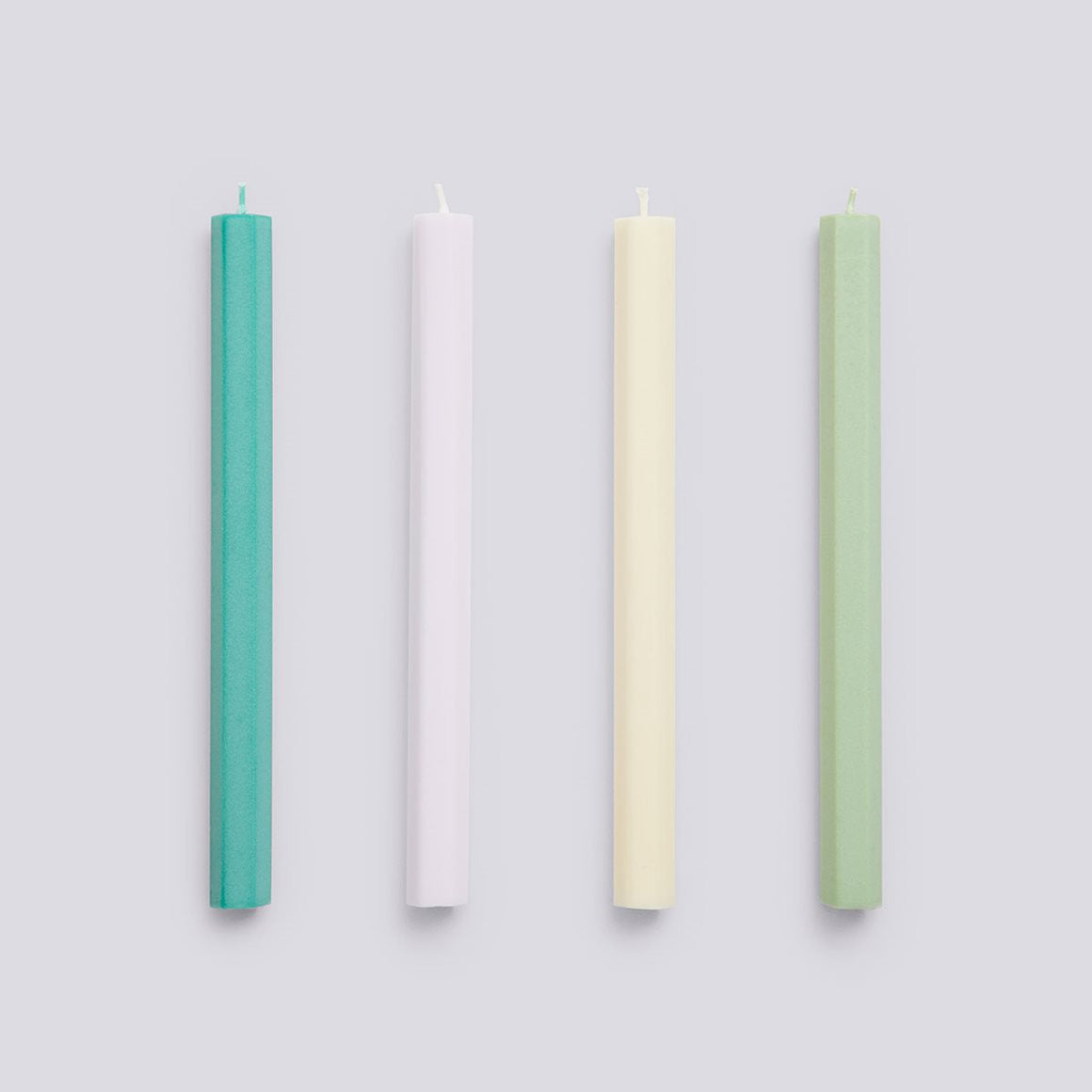 HEXAGON CANDLE - PASTEL - SET OF 4