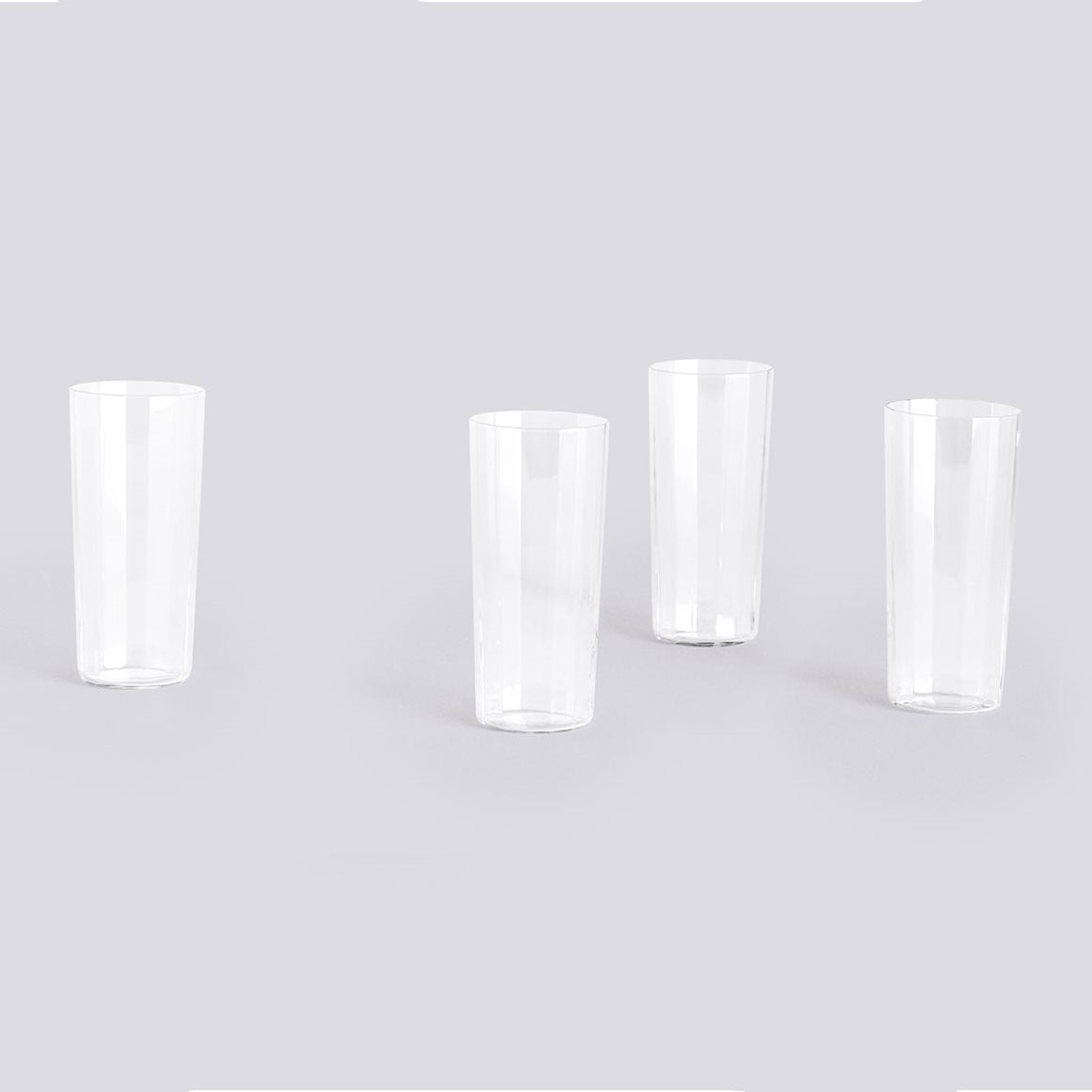 Angle Glass - Set of 4 -  Tall H13 - Clear