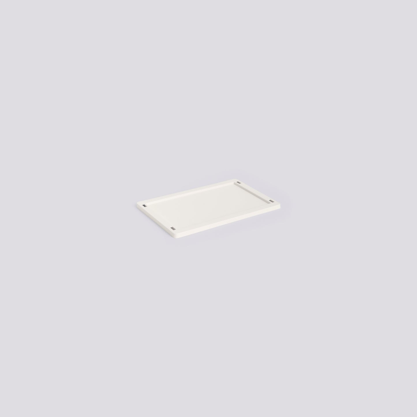 HAY COLOUR CRATE LID PLASTIC - SMALL - OFF WHITE