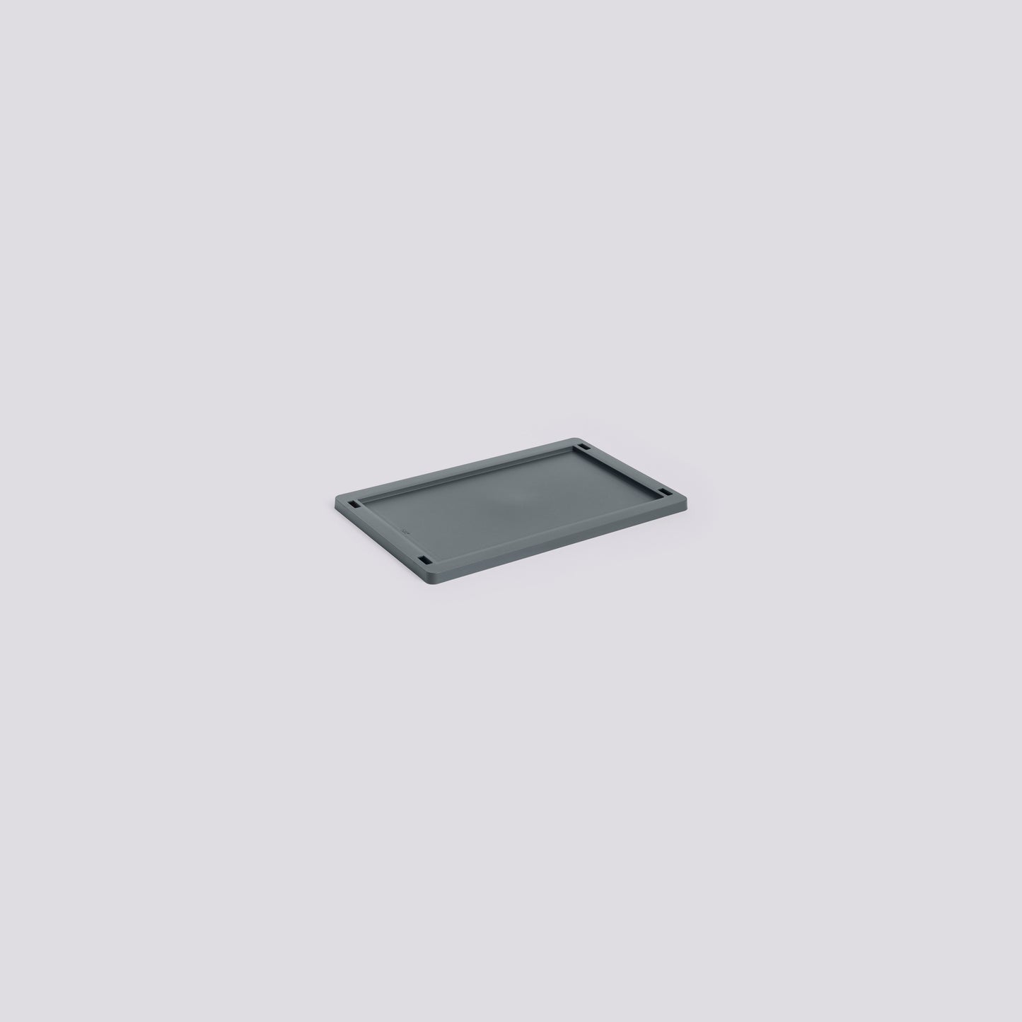 HAY COLOUR CRATE LID PLASTIC - SMALL - CHARCOAL