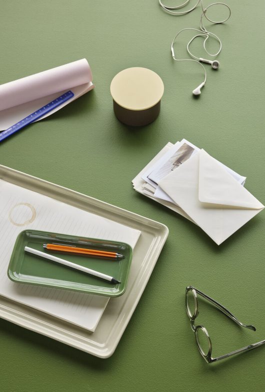 Amare Tray Sand & Green - Set of 2