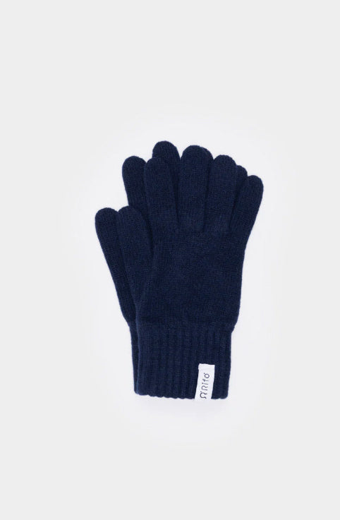 ANITA - Women's Recycled Cashmere Gloves - Blackberry Blue