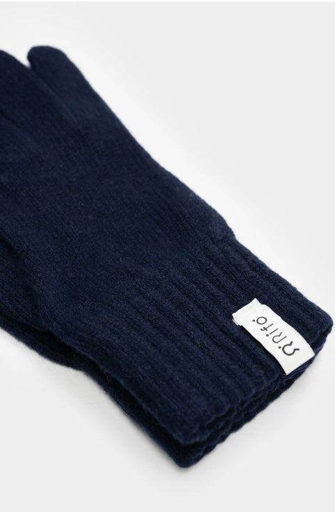 ANITA - Women's Recycled Cashmere Gloves - Blackberry Blue