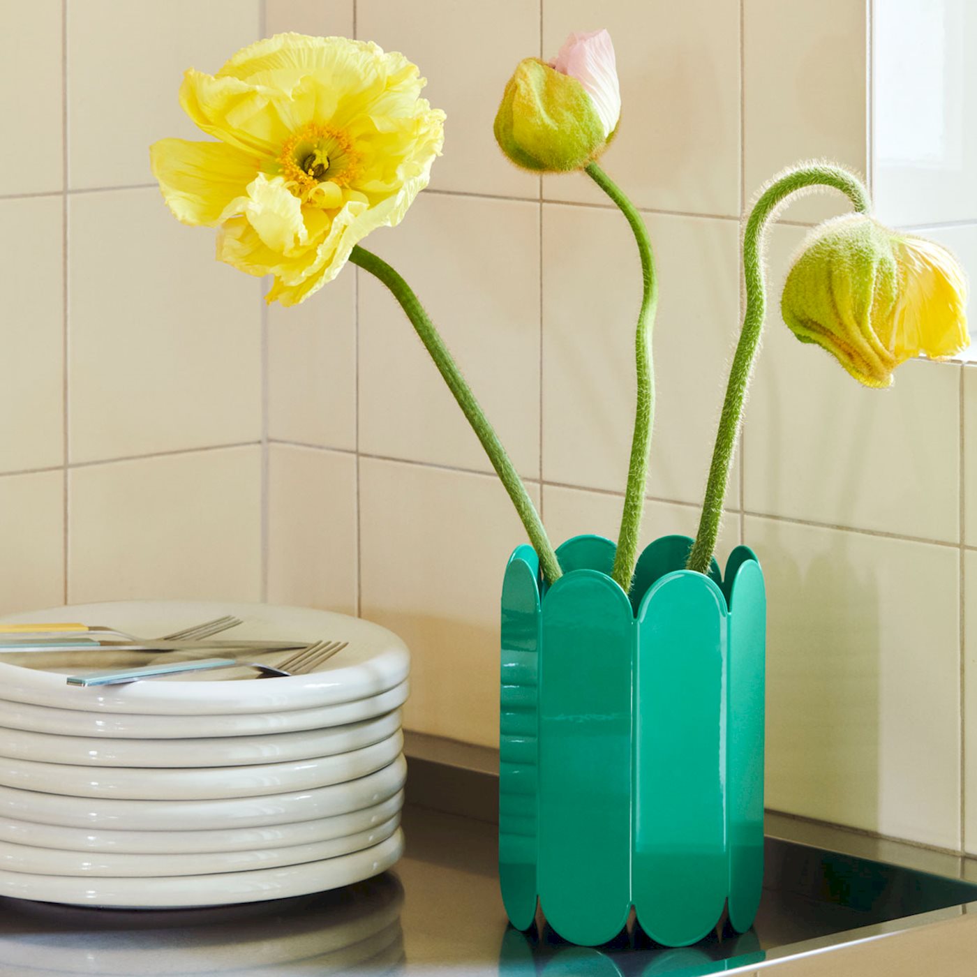ARCS VASE - SMALL - GREEN