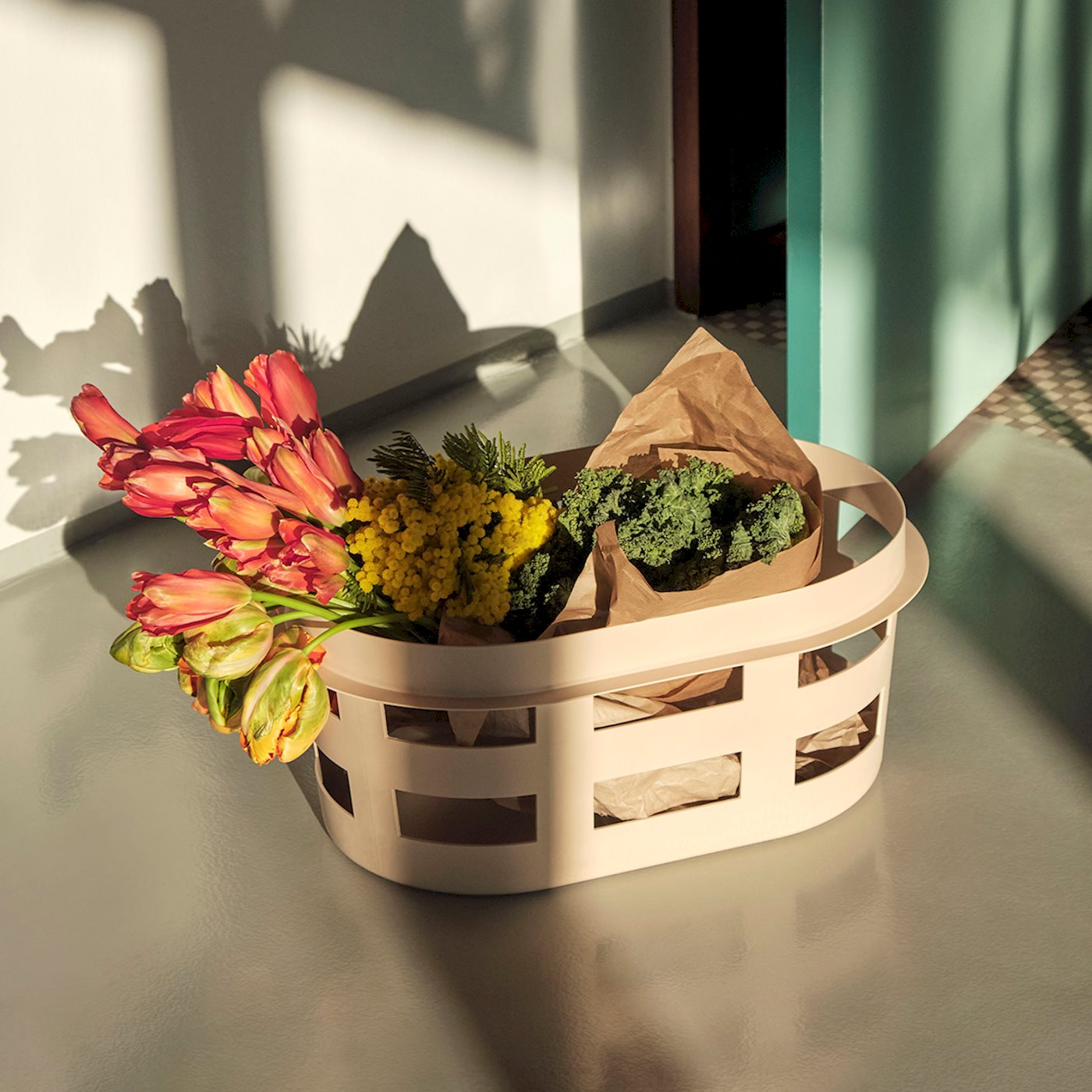 BASKET (RECYCLED) - SMALL - NOUGAT