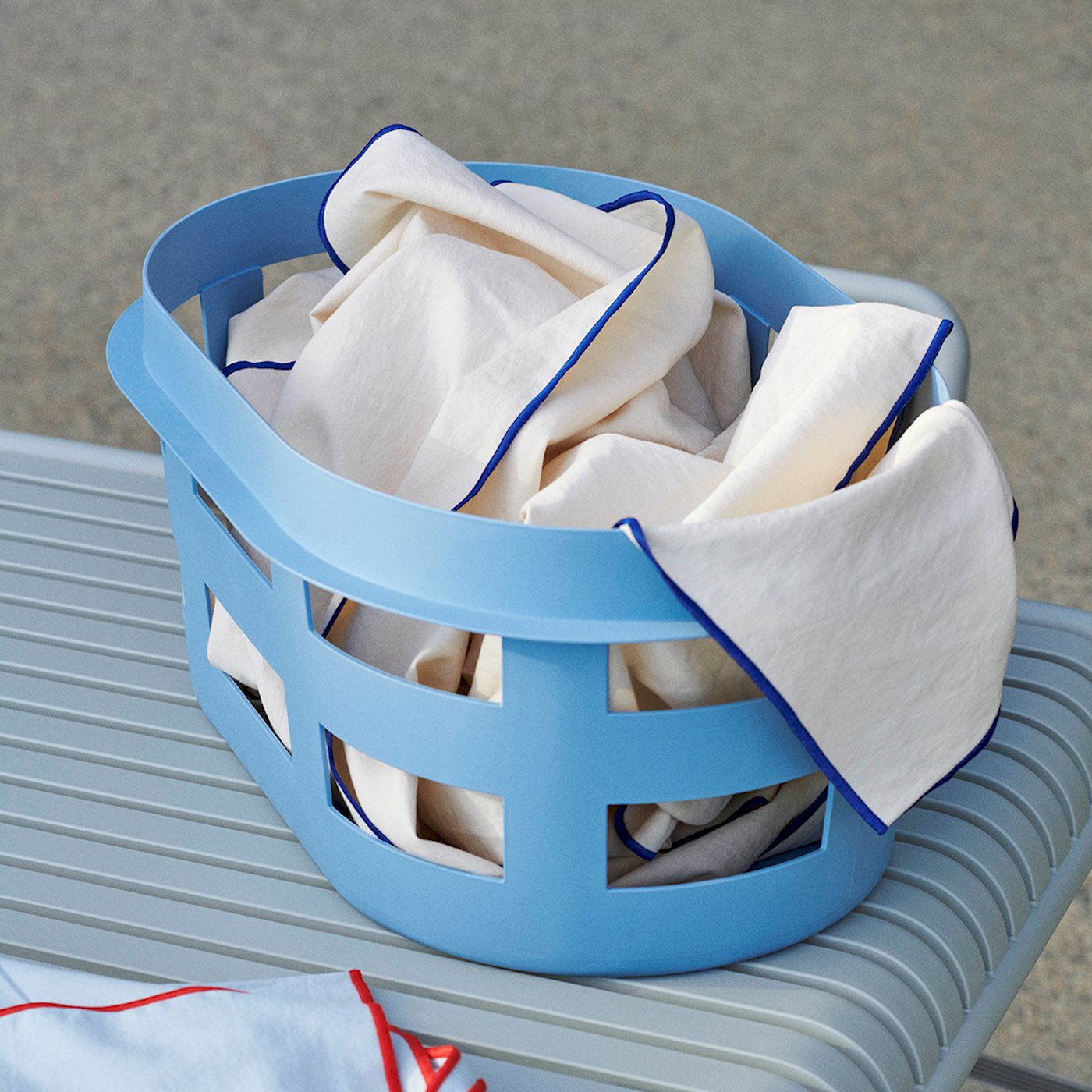 BASKET (RECYCLED) - SMALL - SOFT BLUE
