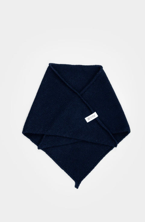 MASHA - Recycled Cashmere Bandana - Blackberry Blue