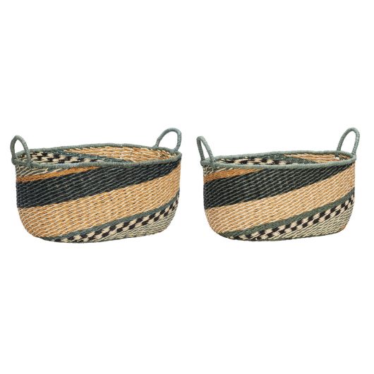 Cable Baskets - Multicolour - Set of 2